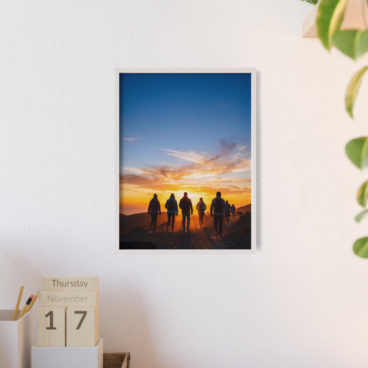 Posters with Wooden Frame - Sunrise Journey