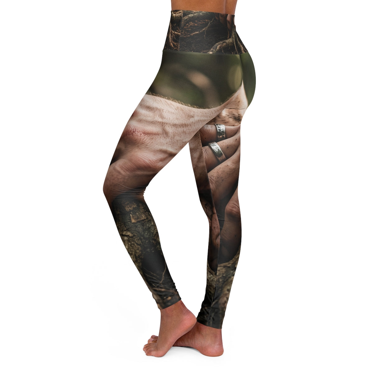 Forest Roots High Waisted Yoga Leggings