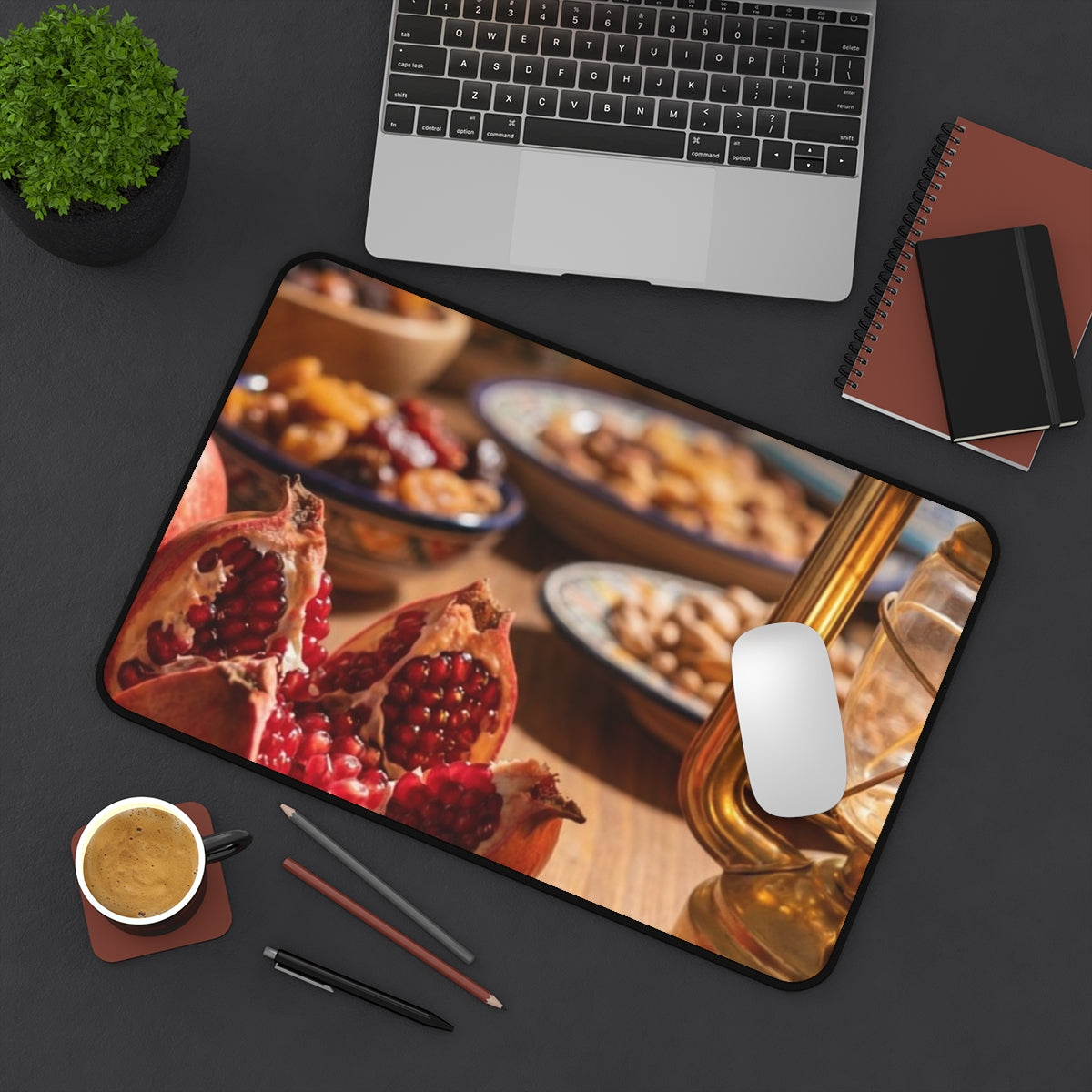 Desk Mat - Mediterranean Lantern Feast | Echovira Gallery