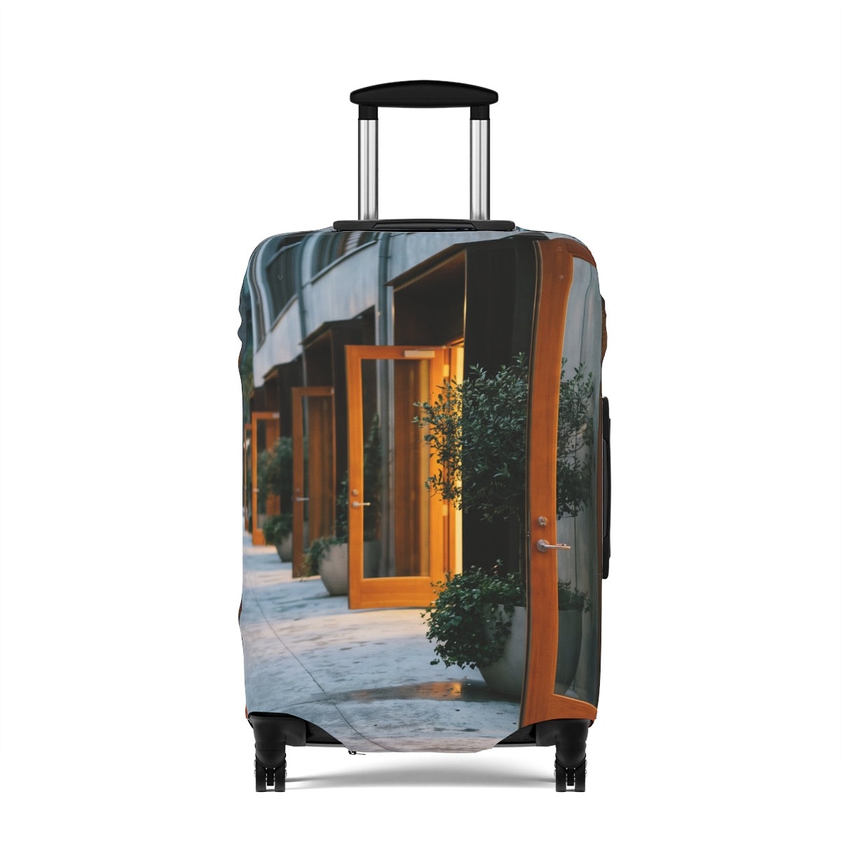 Luggage Cover - Twilight Promenade Guard | Echovira Gallery