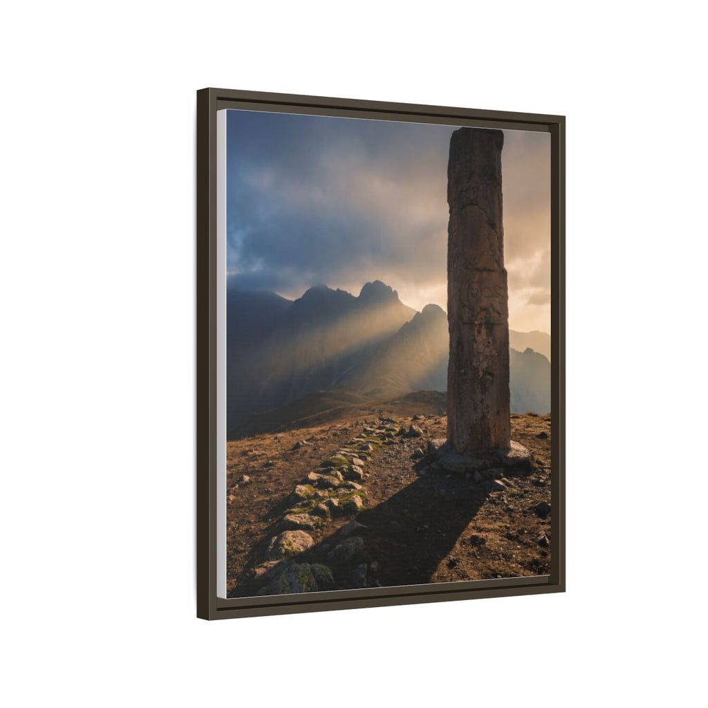 Framed Matte Canvas - Sun Peak