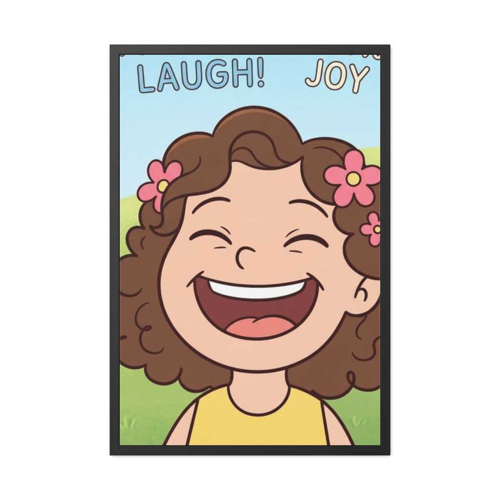 Framed Posters - Paisley Laugh 100% Joy Cartoon Art —... |...