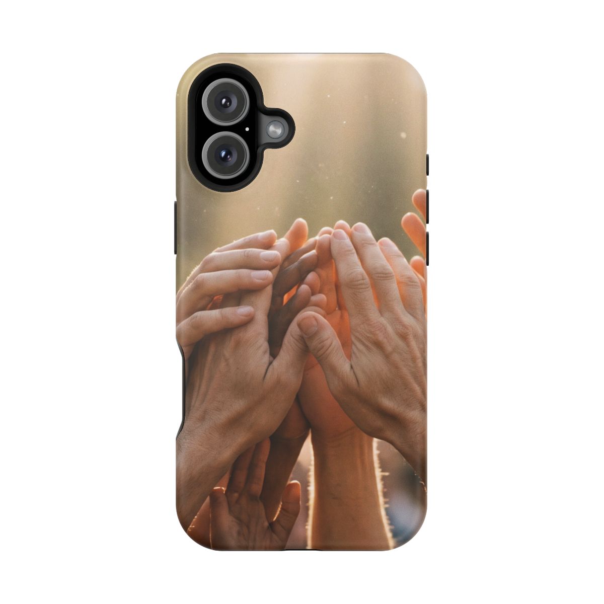 Impact-Resistant Cases - Golden Rays of Unity Wall Art |...