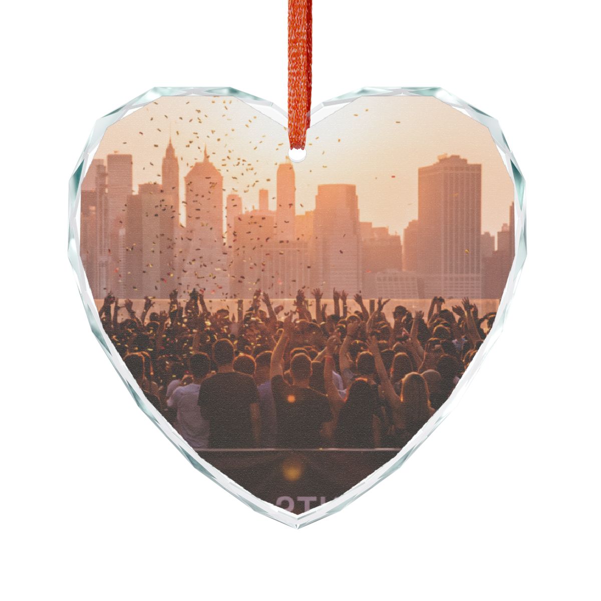 Crystal Glass Ornament - City Lights | Echovira Gallery