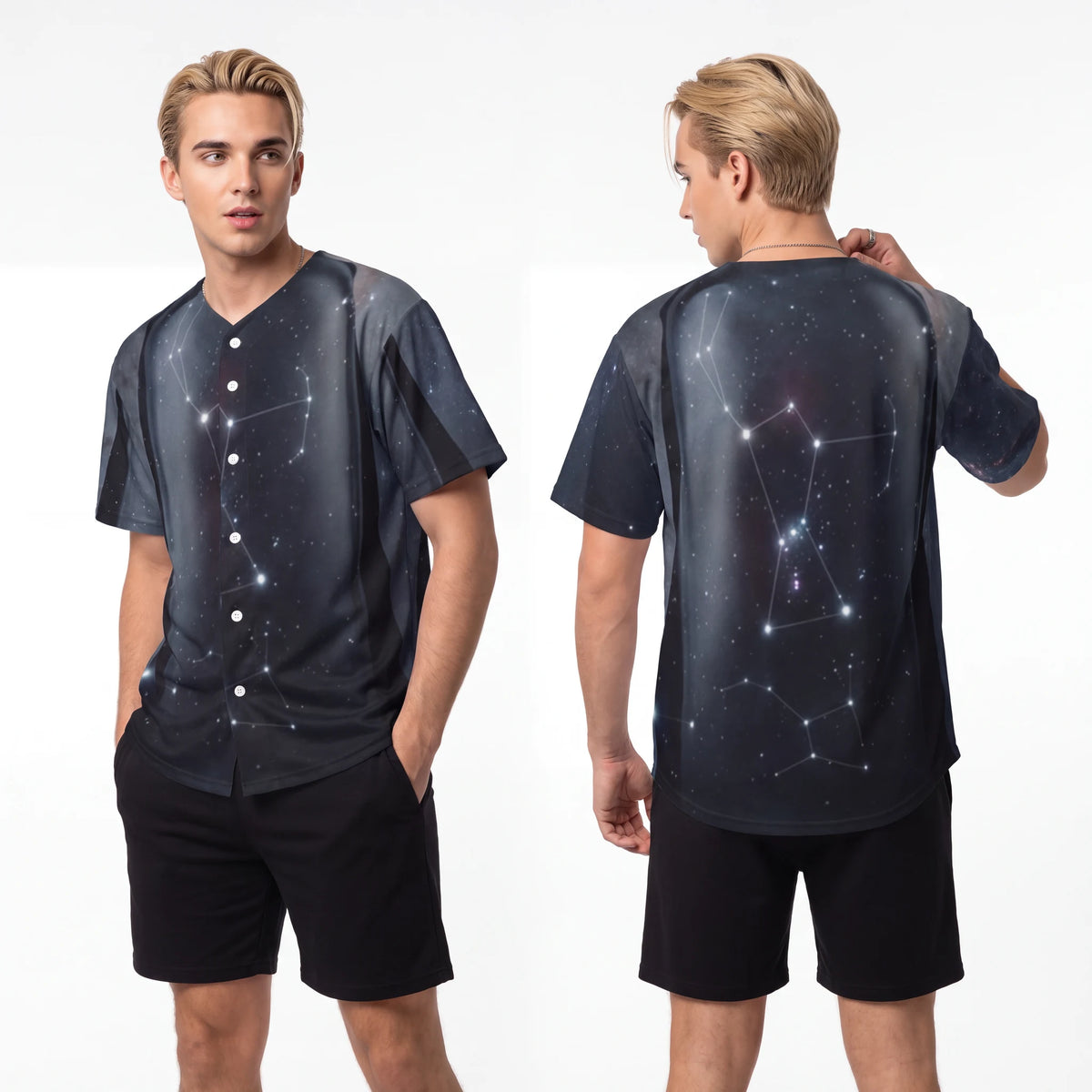 Men's Baseball Jersey Orion Constellation Art