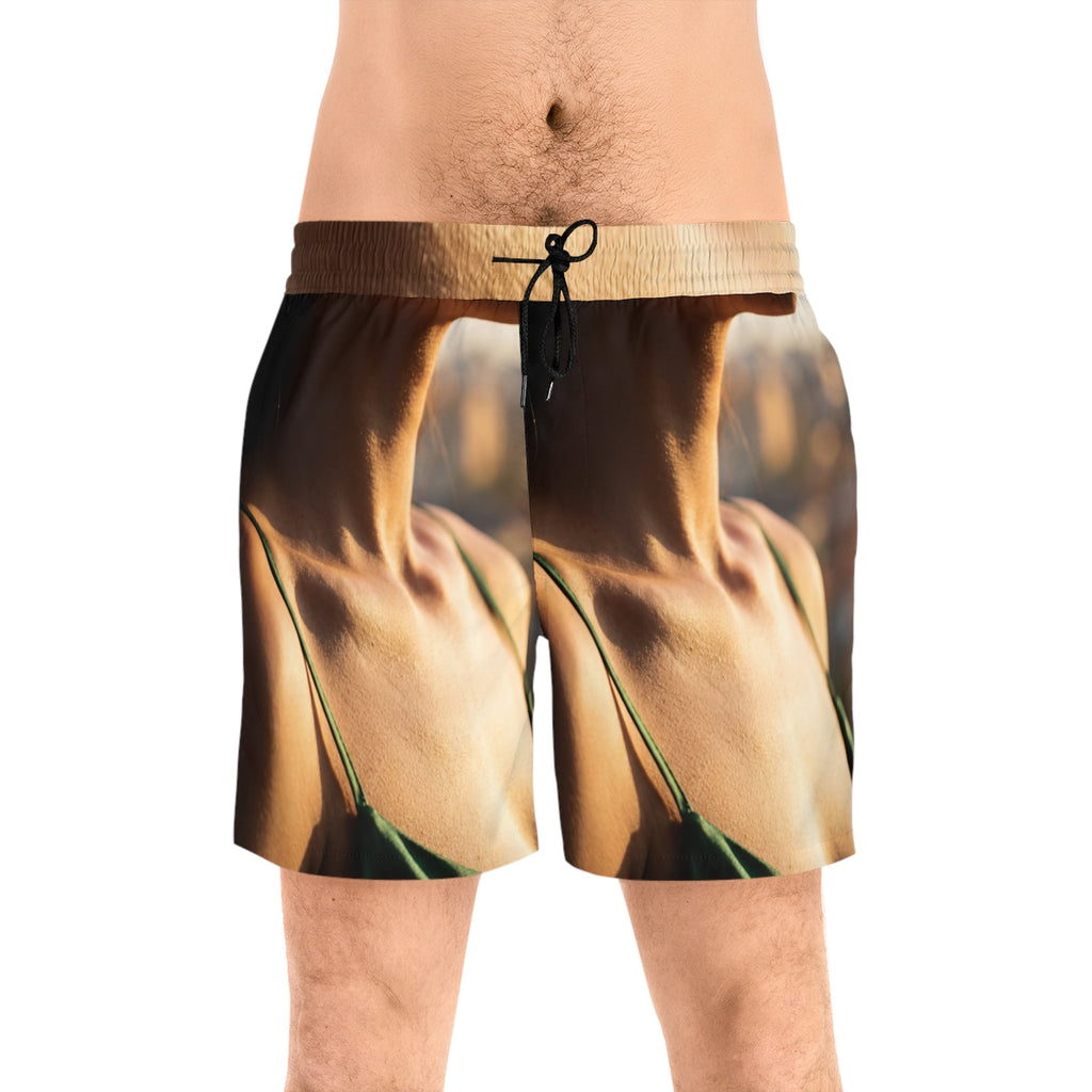 Men's Swim Shorts - Cinematic Golden Coast