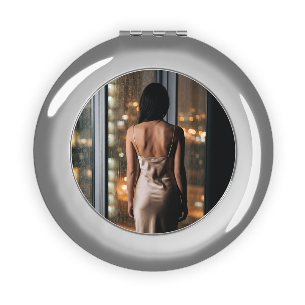 Travel Mirror - City Lights Reflection
