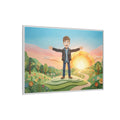 Framed Matte Canvas - Sunny Meadow Story — White / 1.25"......