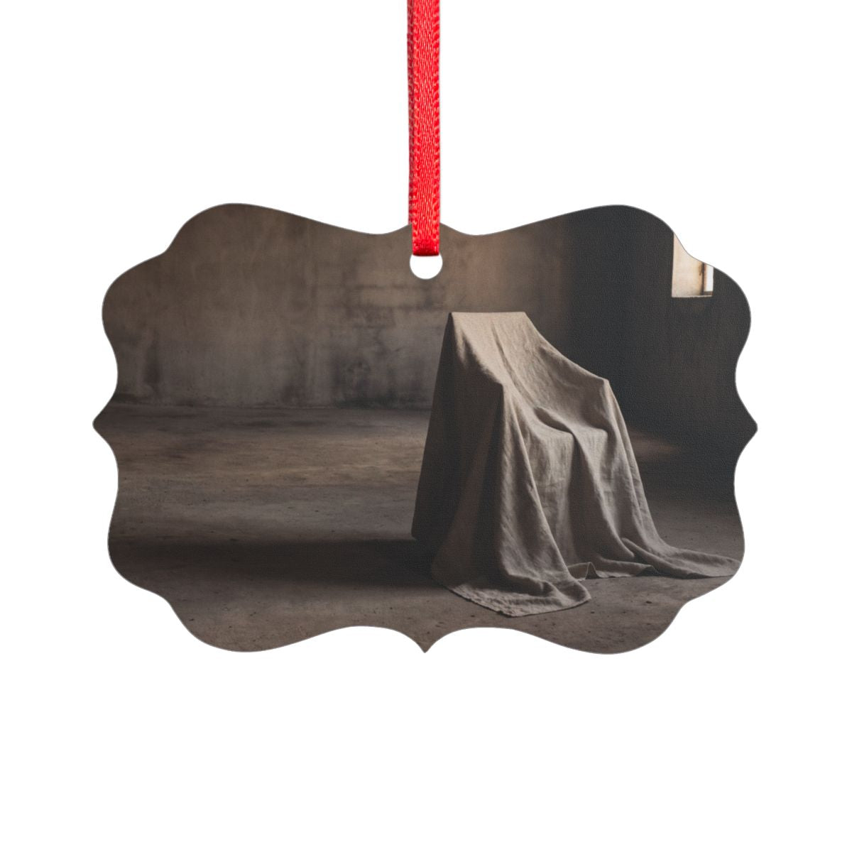 Acrylic Ornament - Minimalist Draped Form