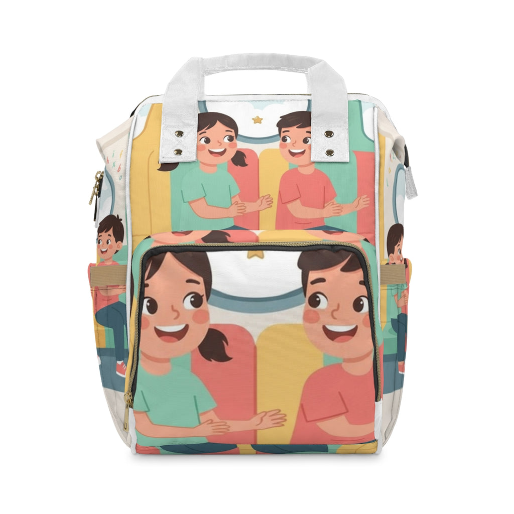 Multifunctional Diaper Backpack - Train | Echovira Gallery
