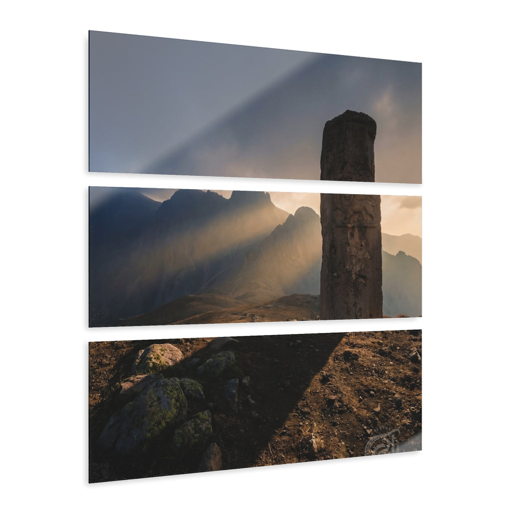 Acrylic Prints - Sentinel Triptych Mountain Wall Art —... |...