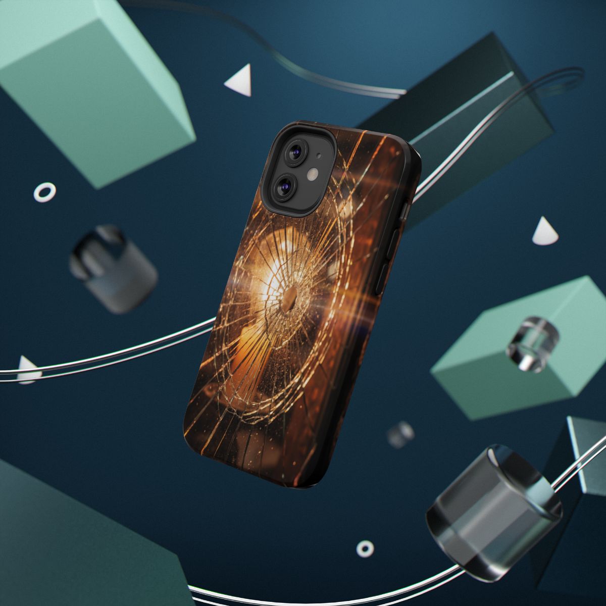 Impact-Resistant Case - Moody Fractured Glass— sizes part 1/2