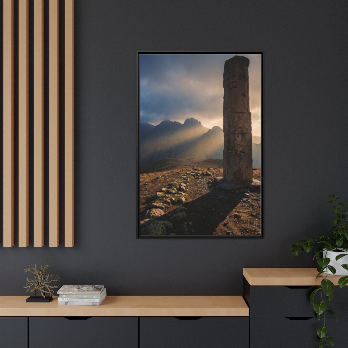 Matte Canvas, Framed - Mystic Monolith Ancient Persian... |...