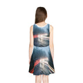 Girls' Sleeveless Sundress Night Road Light Art