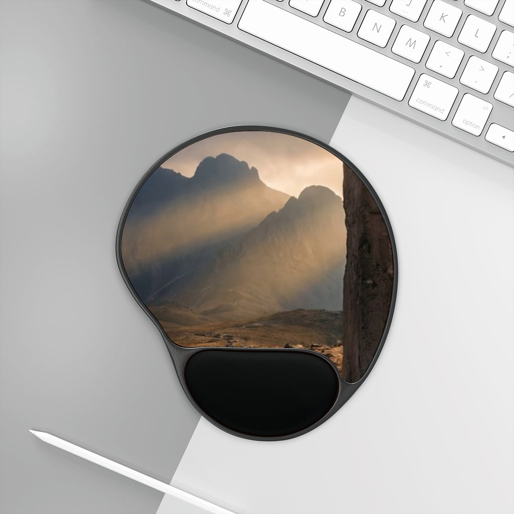 Mouse Pad With Wrist Rest - Mystic Monolith Ancient Persian...