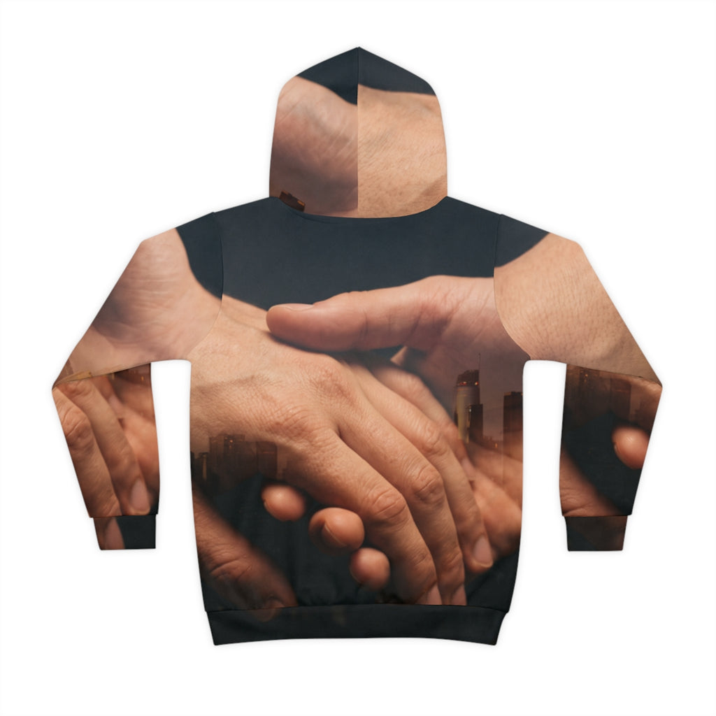 Children's Cityscape Double Exposure Hoodie
