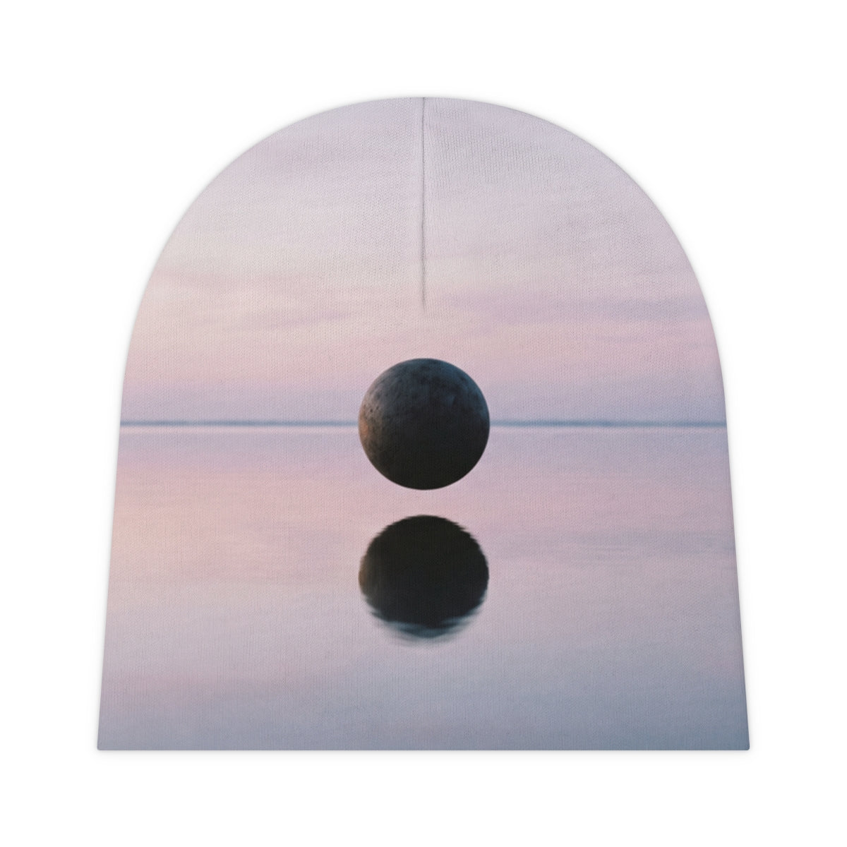 Gorro de bebé con arte crepuscular de esfera flotante