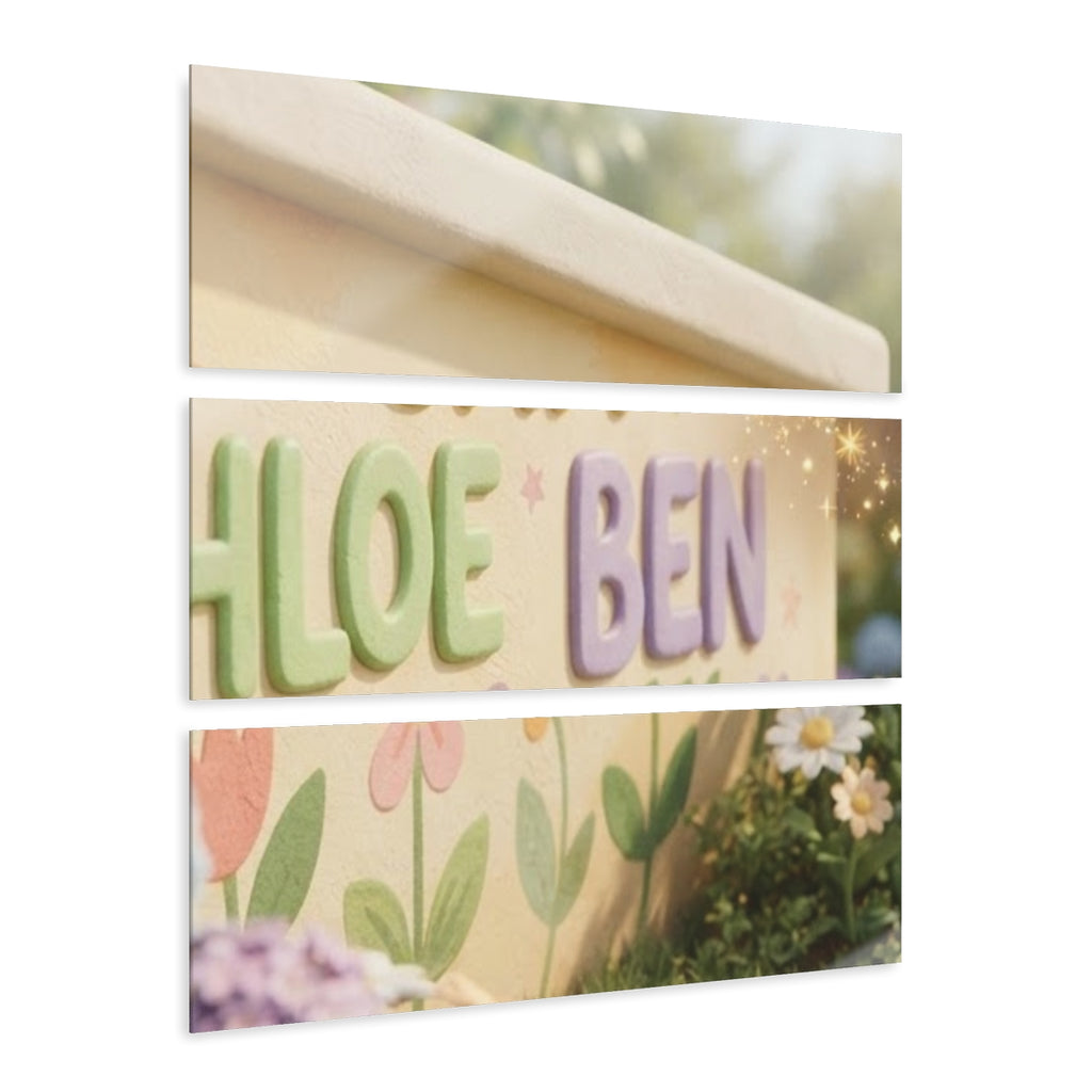 Acrylic Prints - Garden Wall Triptych — Landscape | Echovira...