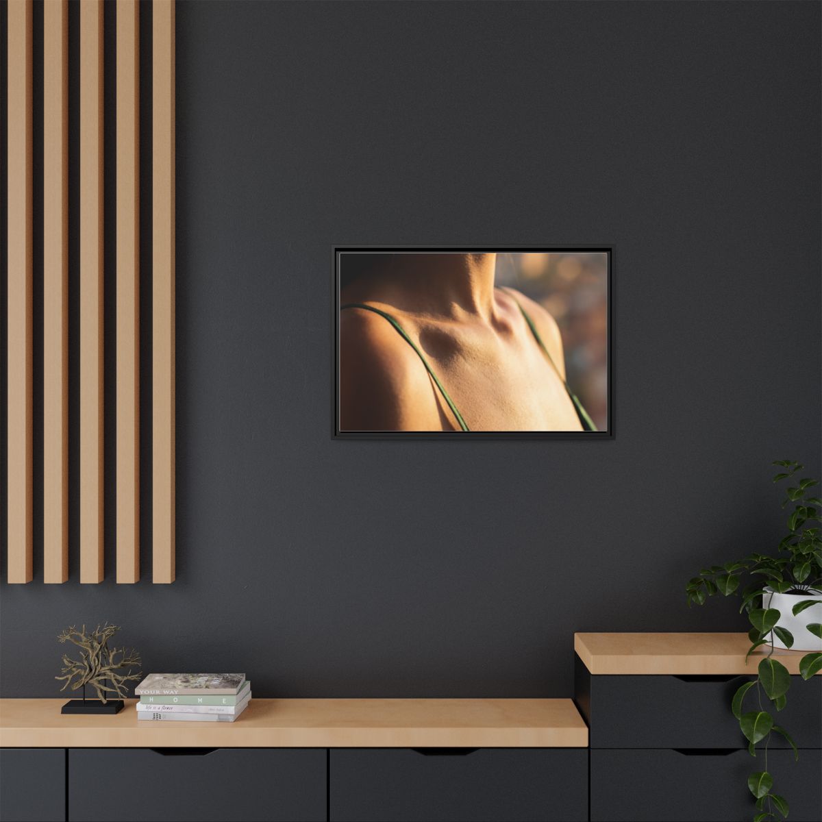 Matte Canvas Framed - Golden Hour Portrait — Black / 1.25"