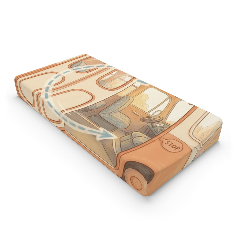 Baby Changing Pad Cover - Gentle Bus Ride