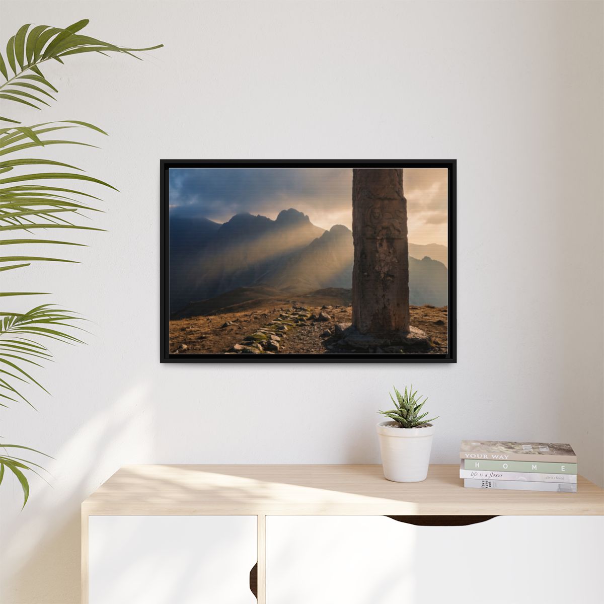 Matte Canvas, Framed - Mystic Monolith Ancient Persian... |...