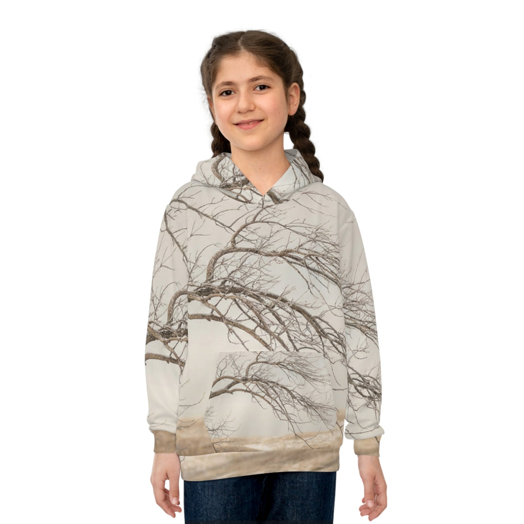 Children's Hoodie - Wabi-Sabi Winter Branch Photography |...
