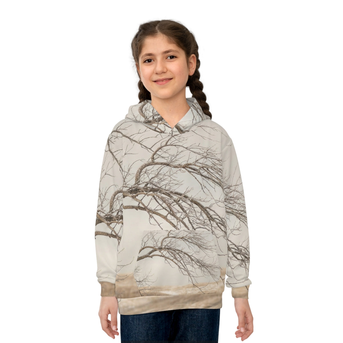 Children's Hoodie - Wabi-Sabi Winter Branch Photography |...