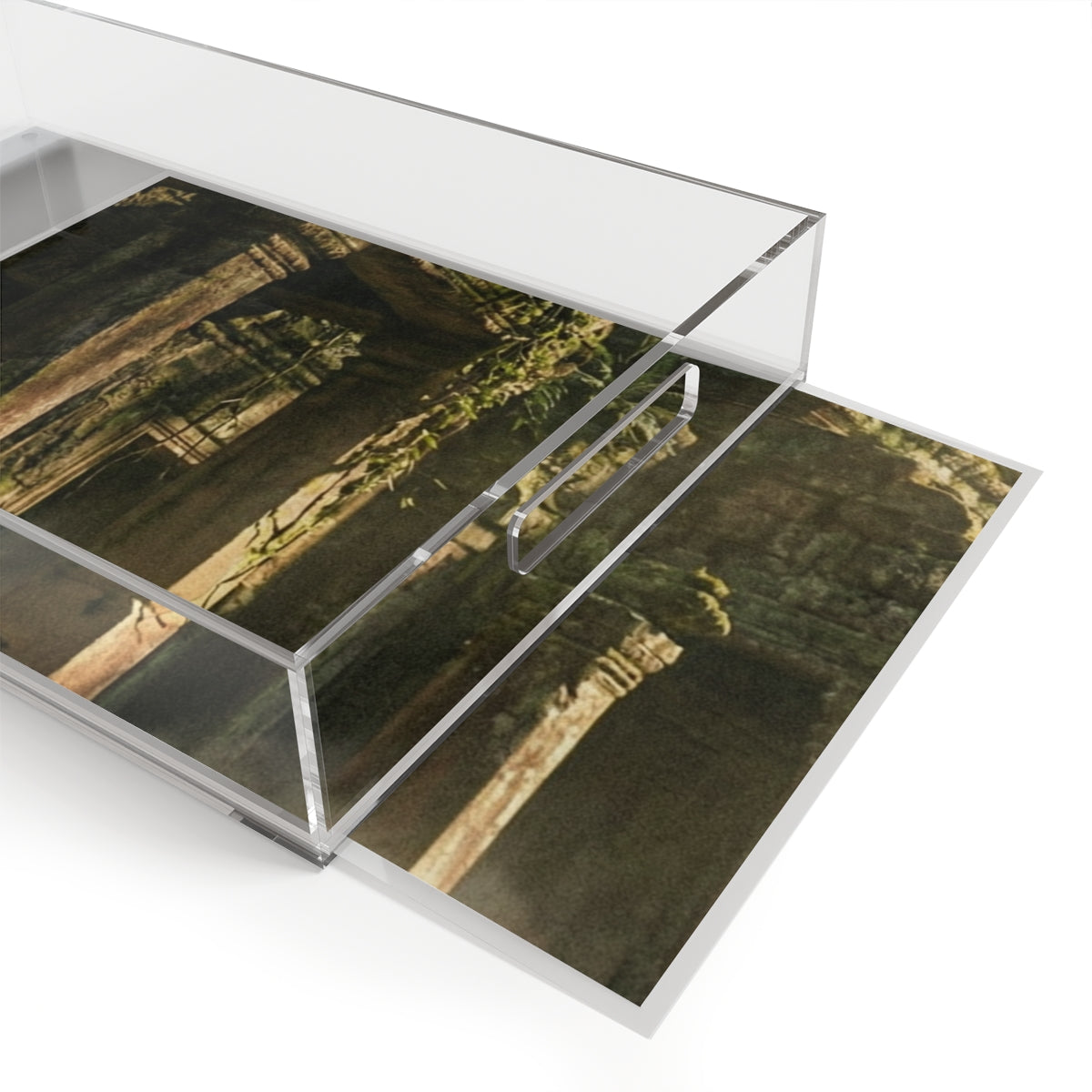 Acrylic Serving Tray - Sacred Jungle Vista | Echovira...
