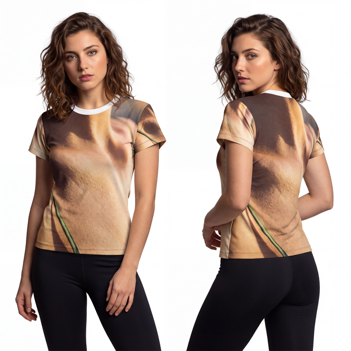 Golden Hour Women's Cut Tee - Emerald Sunset