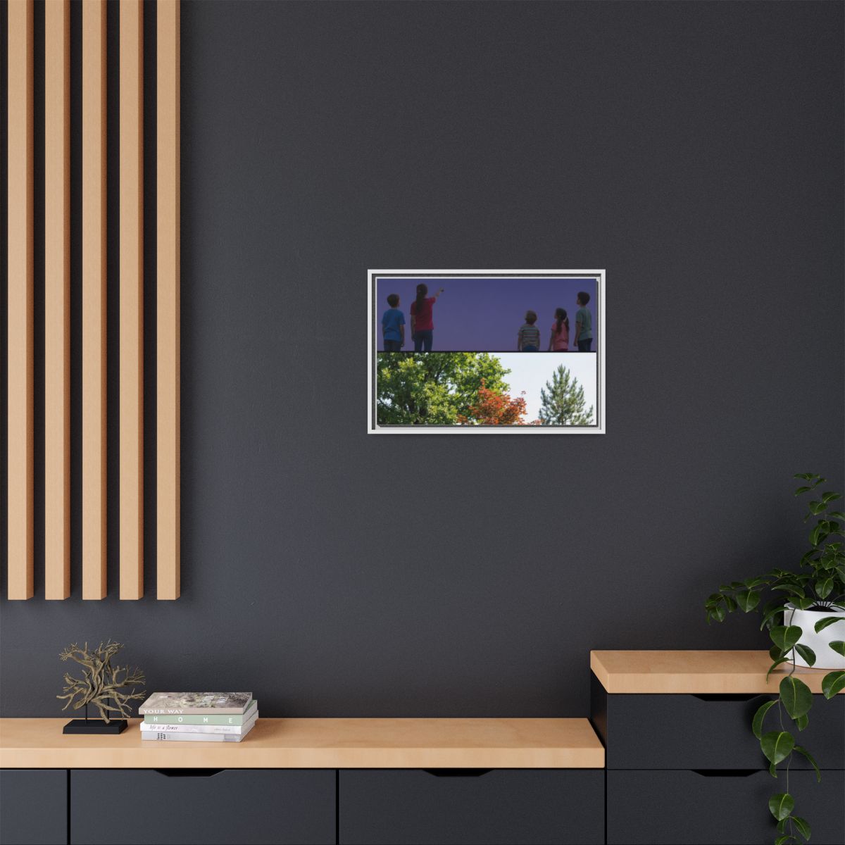 Framed Matte Canvas - Discovery — White / 1.25"