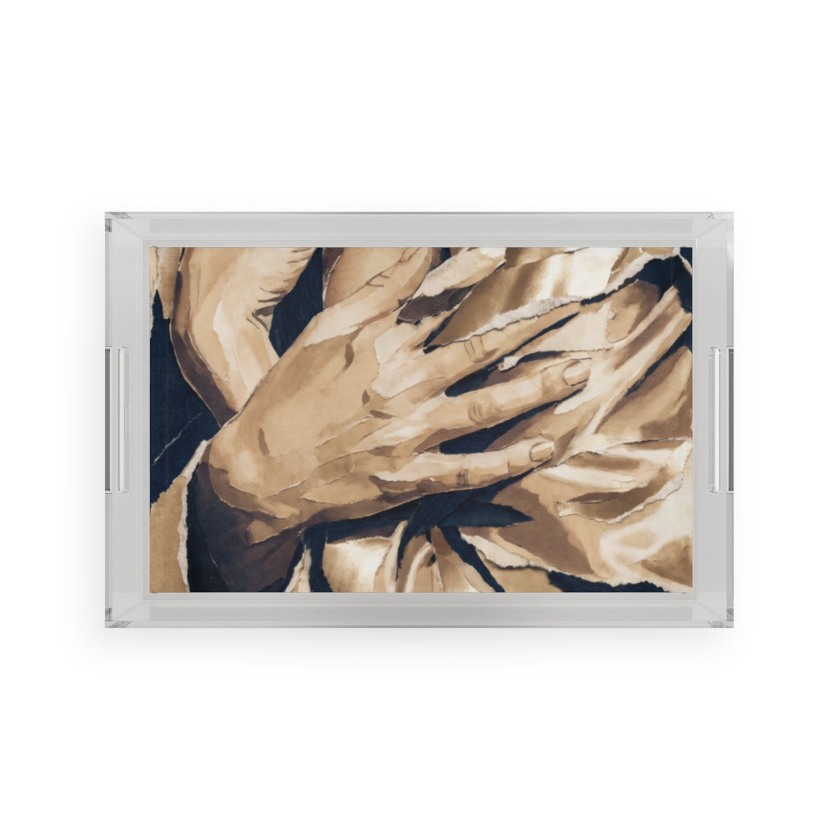 Acrylic Serving Tray - Paper Intimacies Tray | Echovira...