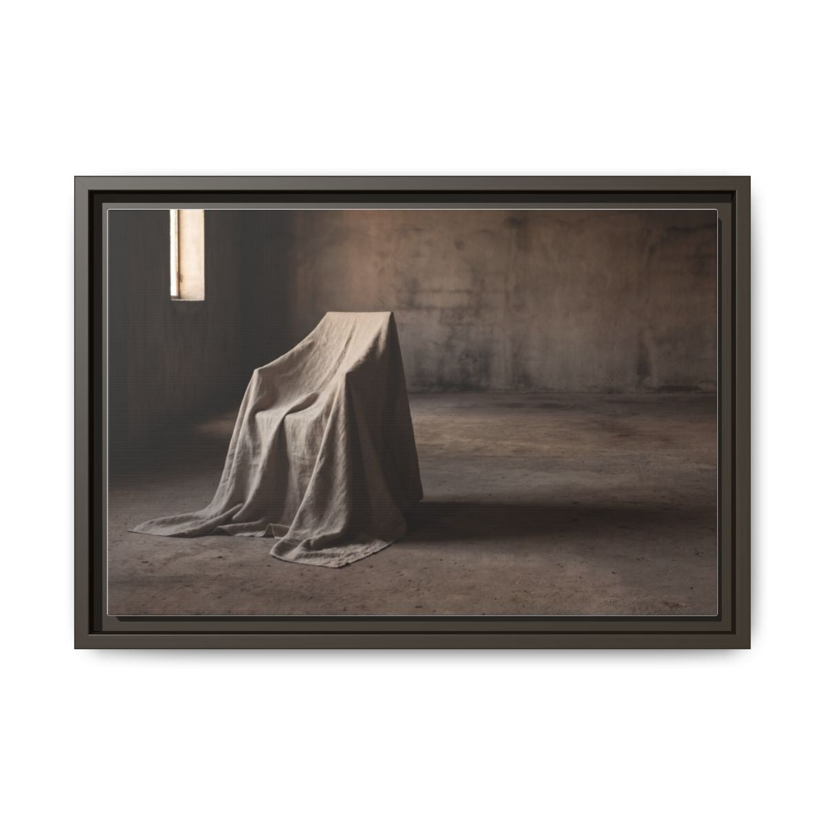 Matte Canvas, Framed - Wabi-Sabi Room — Espresso / 1.25"
