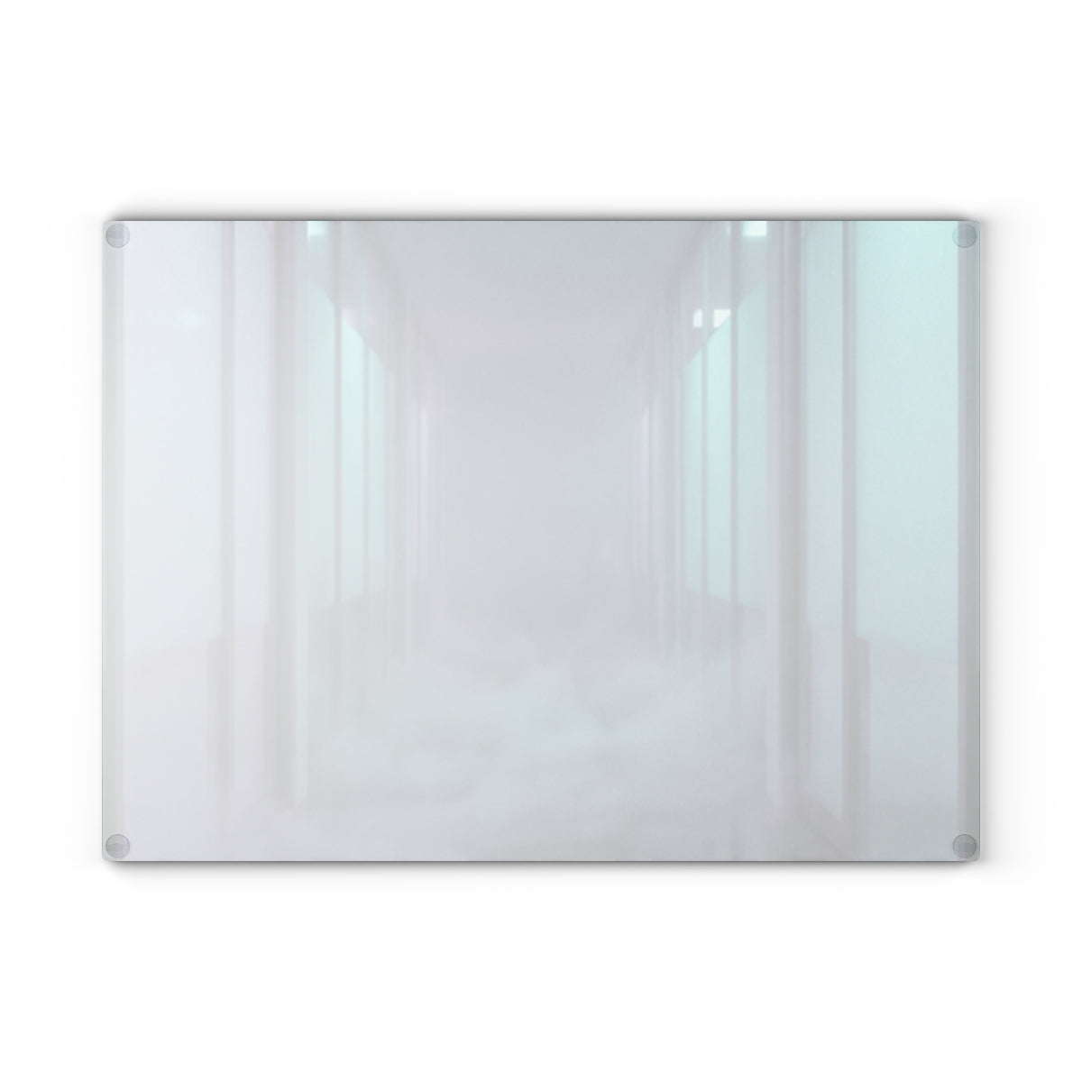 Glass Cutting Board - Liminal Corridor Fog Art Print |...