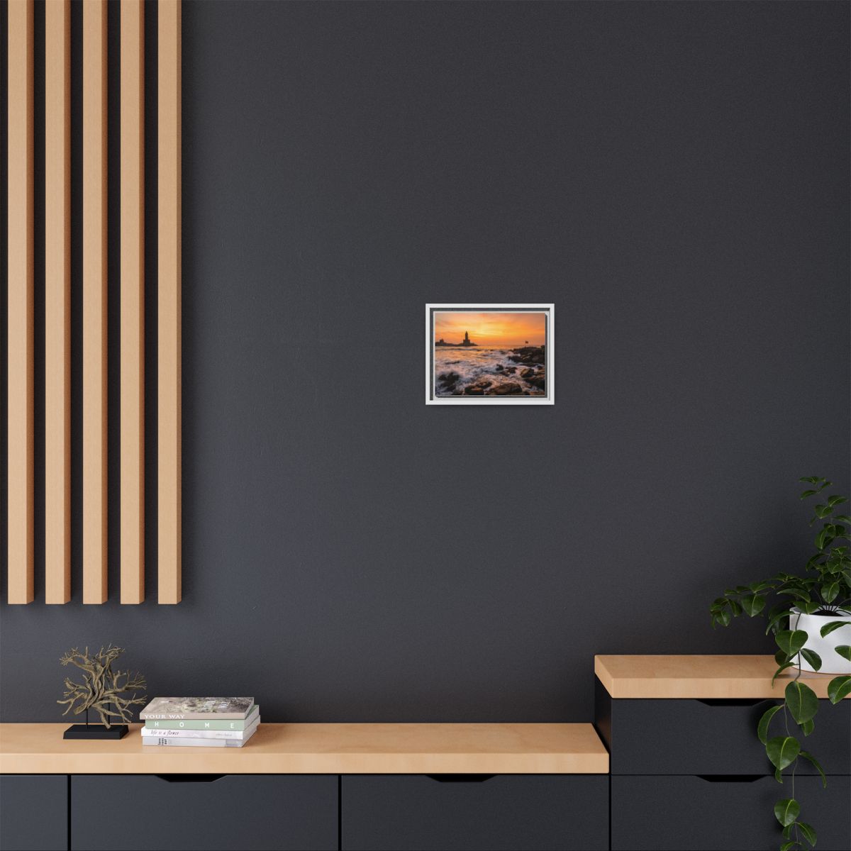 Framed Matte Canvas - Majestic Golden Coast