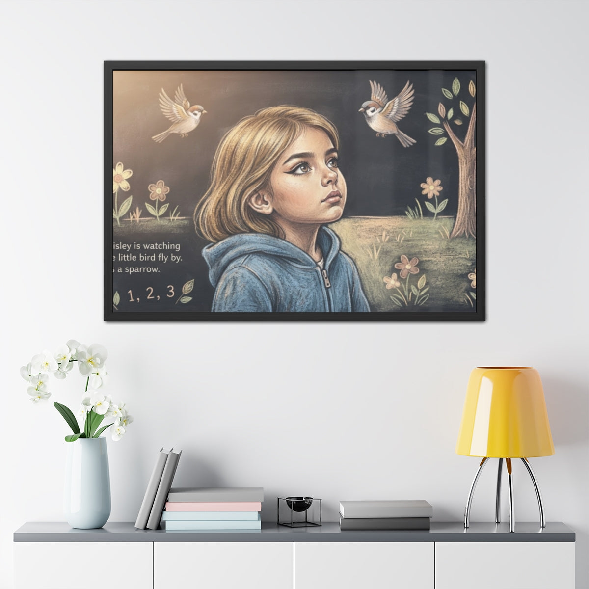 Framed Poster - Little Bird Storybook — Landscape (10×8... |...