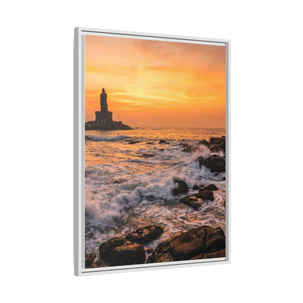 Framed Matte Canvas - Majestic Golden Coast