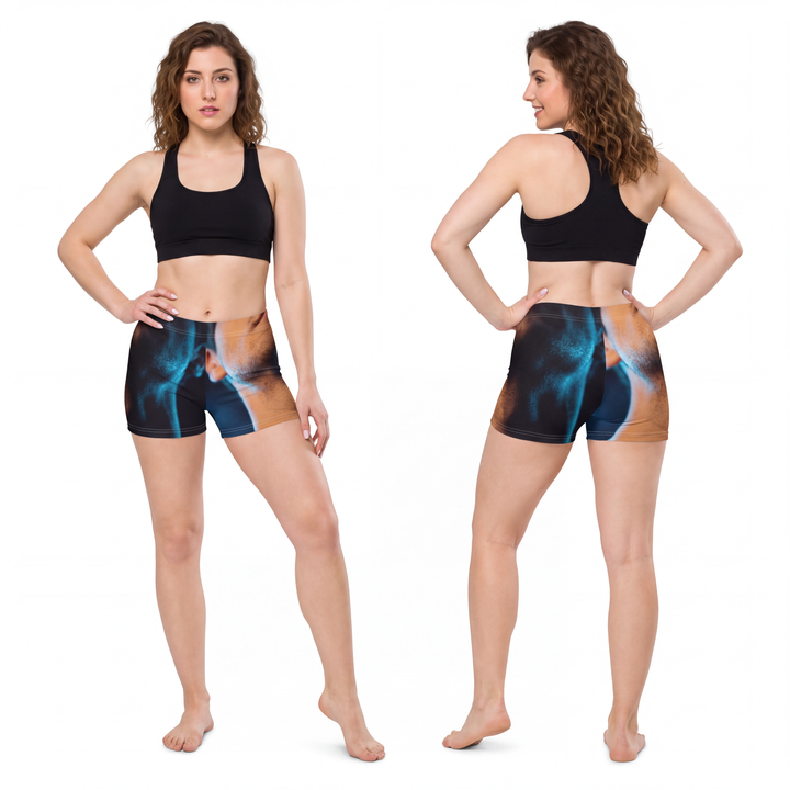 Women's Shorts - Neon Horizon Portrait