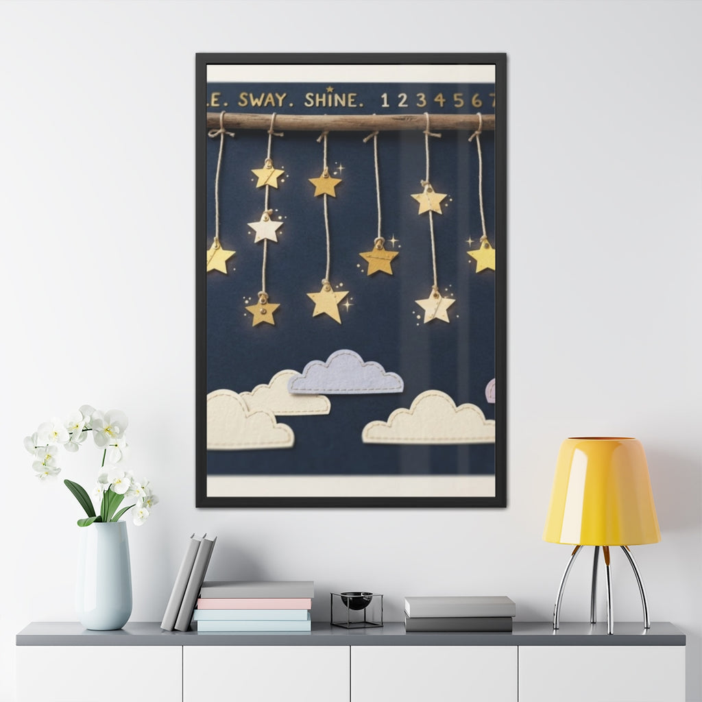 Framed Poster - Twinkle Star Mobile — Portrait (8×12, 9×11...