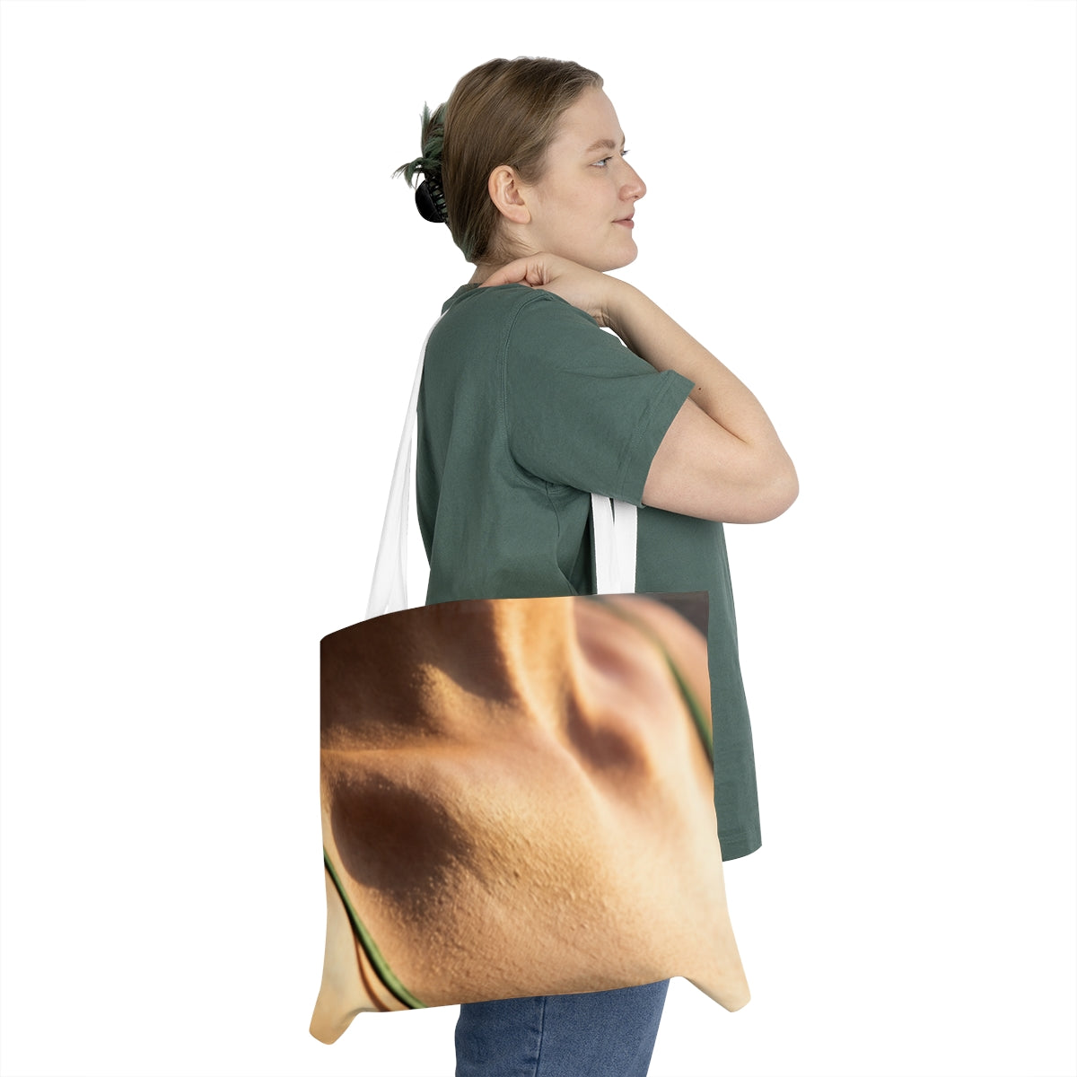 Golden Hour Shoulder Tote - Emerald Sunset Glam | Echovira...