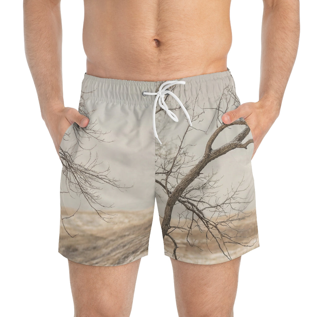 Swim Trunks - Winter Branch Solitude Landscape | Echovira...