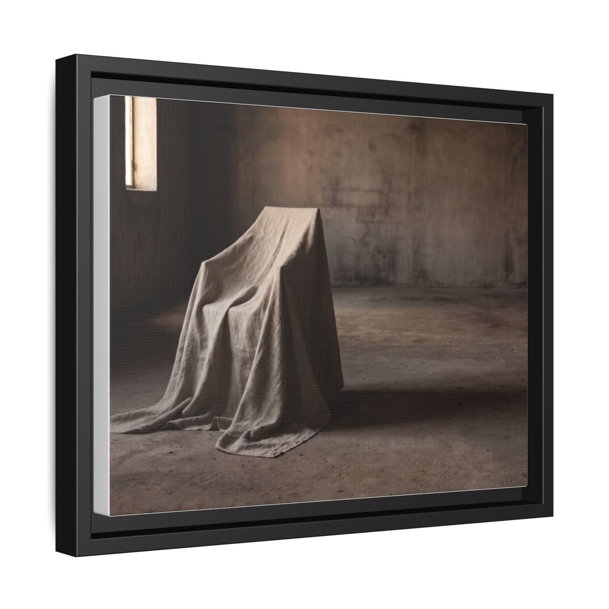 Framed Matte Canvas - Wabi-Sabi Silhouette Art — Black / 1.25"