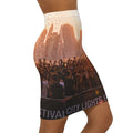 Women's Mid-Waist Pencil Skirt - City Lights Festival |...