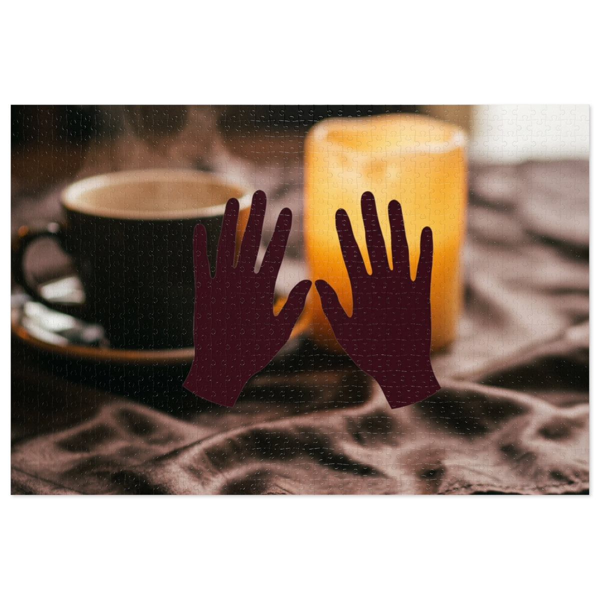Jigsaw Puzzle with Tin - Coffee Solace Dark Academia... |...