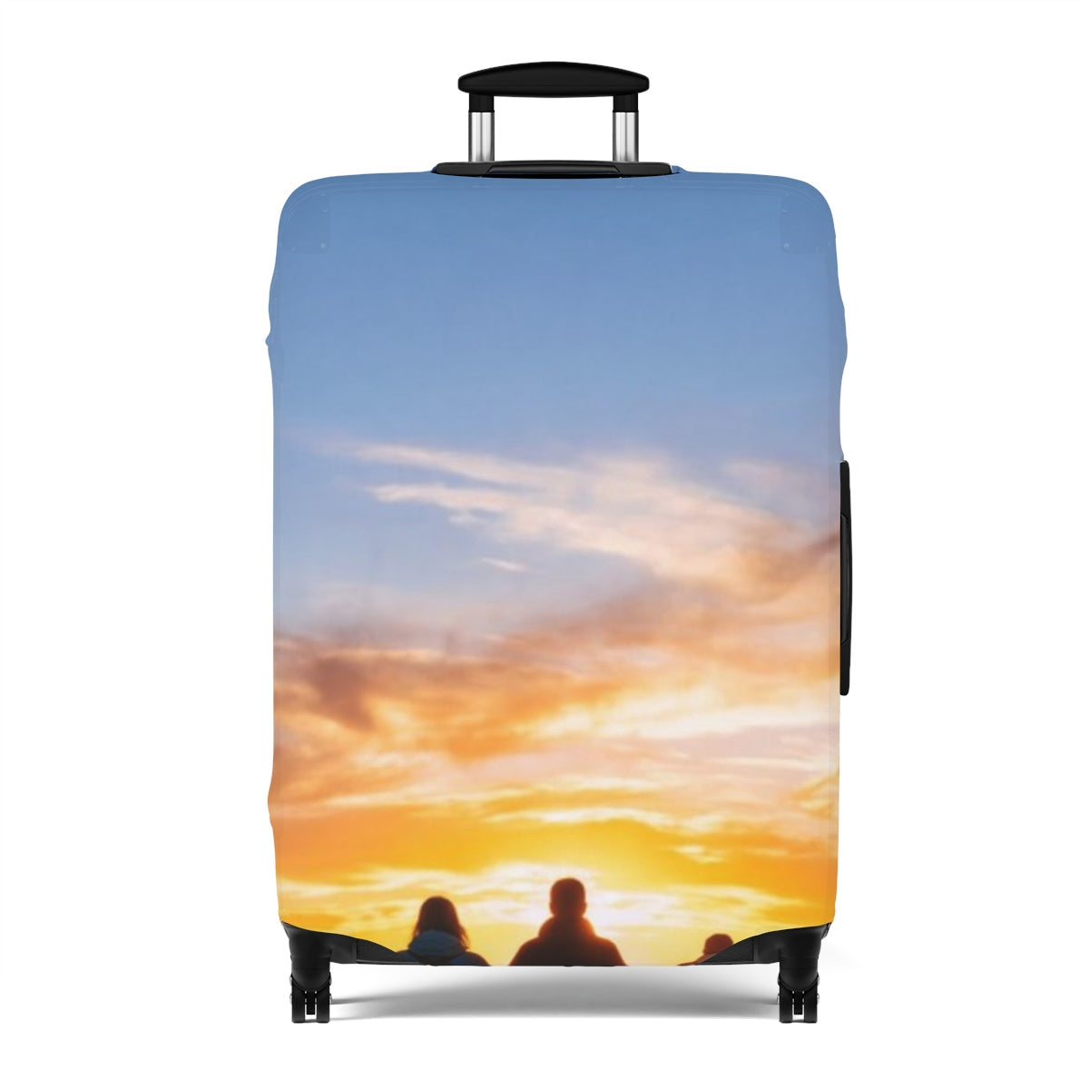 Luggage Cover - Golden Hour Mountain | Echovira Gallery