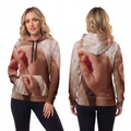 Athletic Hoodie - Tender Newborn Hand in Soft Muslin Blanket...