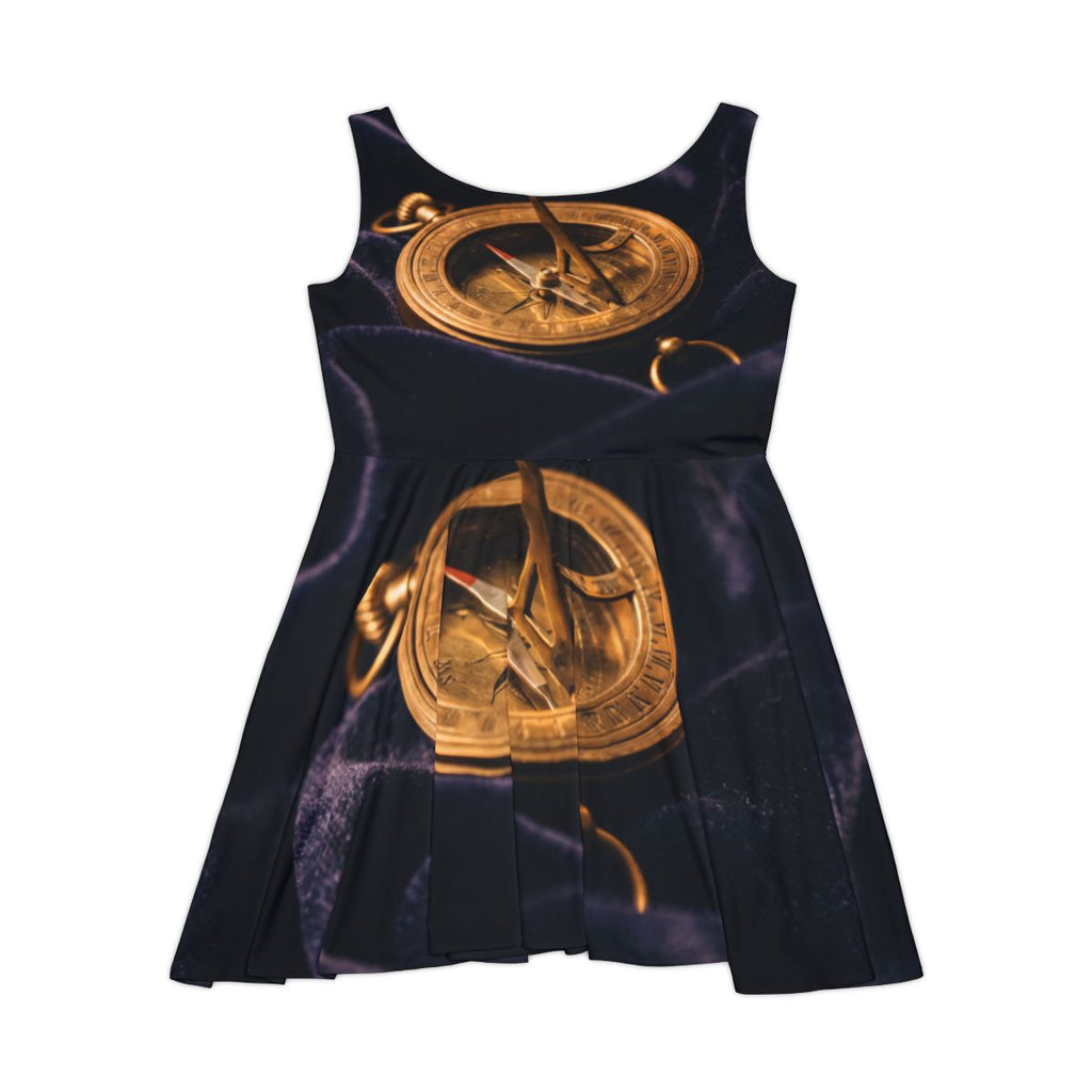 Women's Skater Dress Antique Sundial Compass