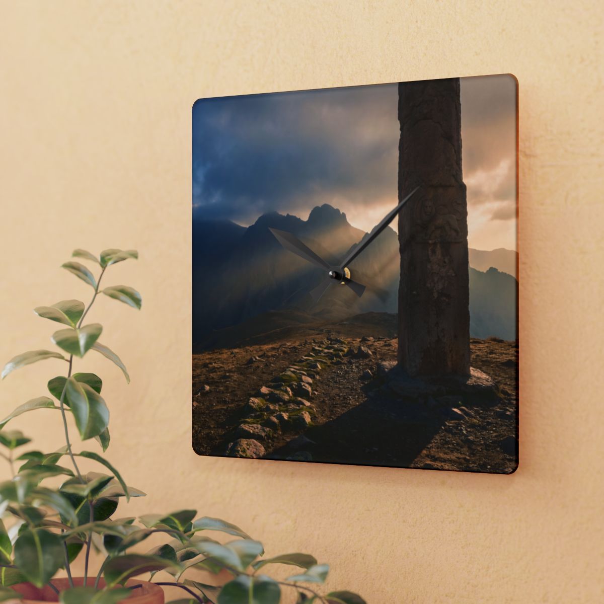Acrylic Wall Clock - Timeless Peak
