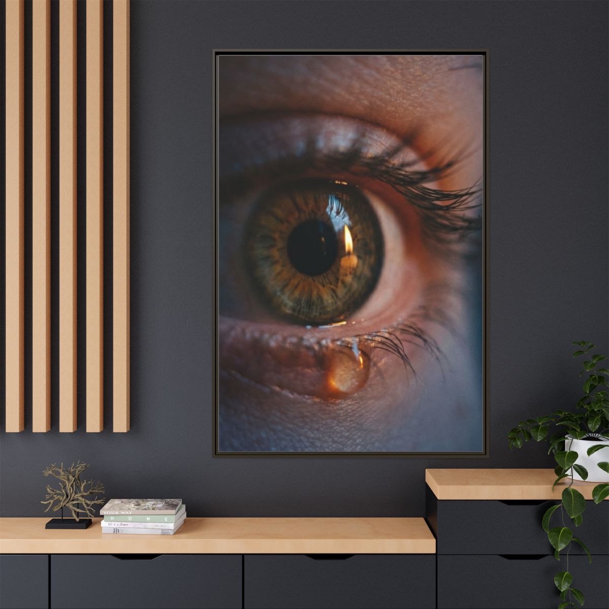 Matte Canvas, Framed - Luminous Tear