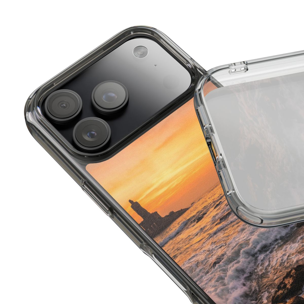Clear Impact-Resistant Cases - Clear Phone Case - Sunset......