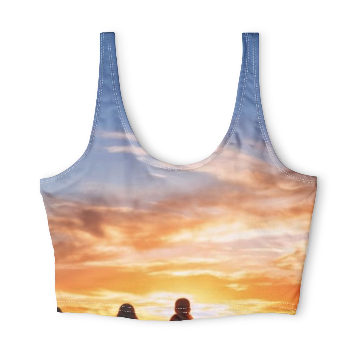 Sports Bra - Golden Hour Mountain Trail | Echovira Gallery